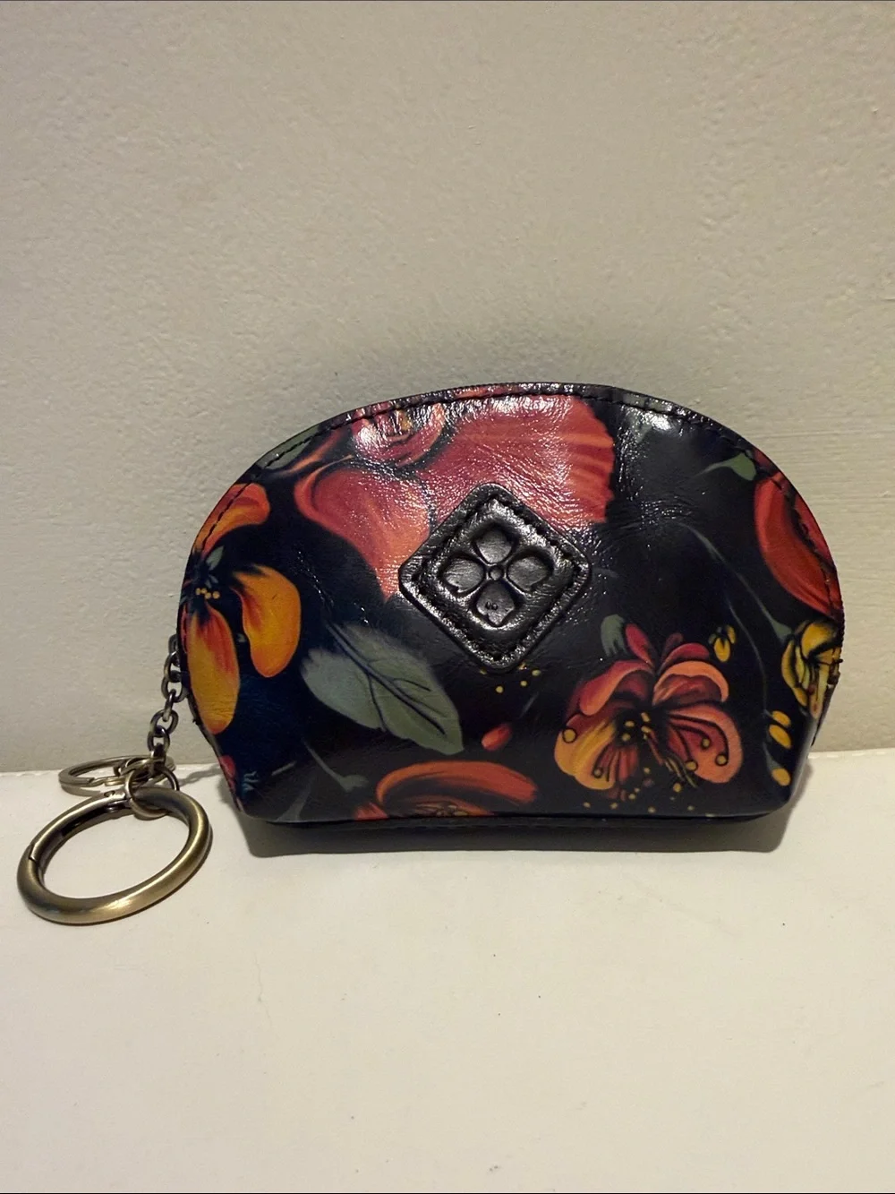 Patricia Nash Sabina Pouch With Keyring. Like New.